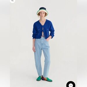 Bobo Choses Summer trip bird cotton cropped Cardigan